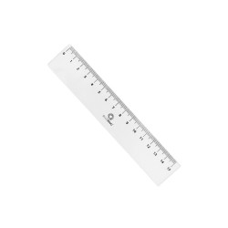 Vonalzó 15 cm, műanyag Bluering® Író- irodaszer, papíráru Bluering