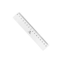 Vonalzó 15 cm, műanyag Bluering® Író- irodaszer, papíráru Bluering