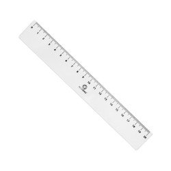 Vonalzó 20cm, műanyag Bluering® Író- irodaszer, papíráru Bluering