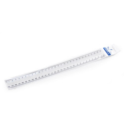 Vonalzó 30cm, kemény műanyag Bluering® Író- irodaszer, papíráru Bluering