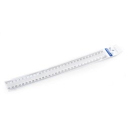 Vonalzó 30cm, kemény műanyag Bluering® Író- irodaszer, papíráru Bluering