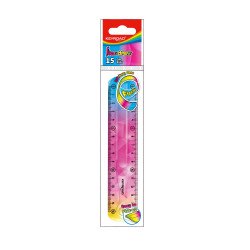 Vonalzó 15 cm, flexibilis Keyroad Flex Draw színátmenetes Író- irodaszer, papíráru Keyroad
