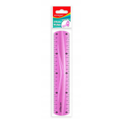Vonalzó 15 cm, flexibilis Keyroad vegyes színek