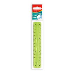 Vonalzó 15 cm, flexibilis Keyroad vegyes színek Író- irodaszer, papíráru Keyroad