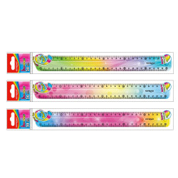 Vonalzó 30 cm, flexibilis Keyroad Flex Draw színátmenetes Író- irodaszer, papíráru Keyroad