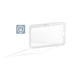 Biztonsági kártyatartó 54mmx87mm, 1 kártya számára, 10 db/csomag, Durable áttetsző Író- irodaszer, papíráru Durable