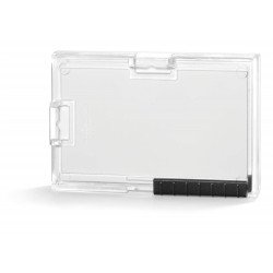 Biztonsági kártyatartó Durable 1 kártya számára PushBox Mono, 10 db/csomag, áttetsző Író- irodaszer, papíráru Durable
