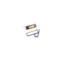 Névkitűző 17x67mm, mágnessel, 25 db/csomag, Durable Clip Card fekete Író- irodaszer, papíráru Durable