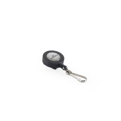 Névjegykitűzőhöz karabíneres tartó kihúzható kerek fekete Durable 8221/58 Író- irodaszer, papíráru Durable