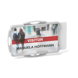 Biztonsági kártyatartó 2 kártyához Durable Eco szürke 10 db/csom Író- irodaszer, papíráru Durable