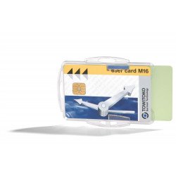 Biztonsági kártyatartó Durable 2 kártya számára, 10 db/csomag, áttetsző Író- irodaszer, papíráru Durable