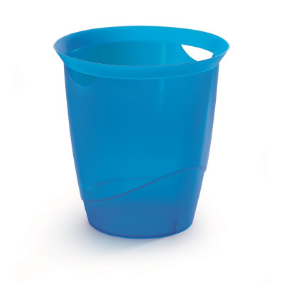 Papírkosár 16l, Durable Trend, áttetsző kék Papírkosár 16l, Durable Trend, áttetsző kék