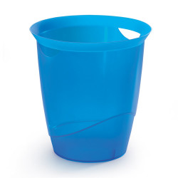 Papírkosár 16l, Durable Trend, áttetsző kék Író- irodaszer, papíráru Durable
