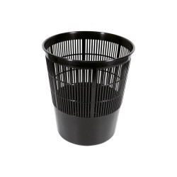 Papírkosár 16l, műanyag rácsos, Fornax fekete Író- irodaszer, papíráru Fornax