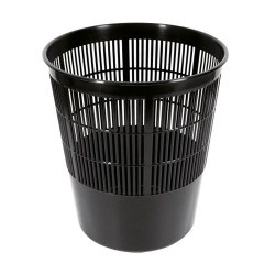 Papírkosár 16l, műanyag rácsos, Fornax fekete Író- irodaszer, papíráru Fornax
