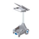 Hulladékgyűjtő kocsi fedeles pedállal 120 literes