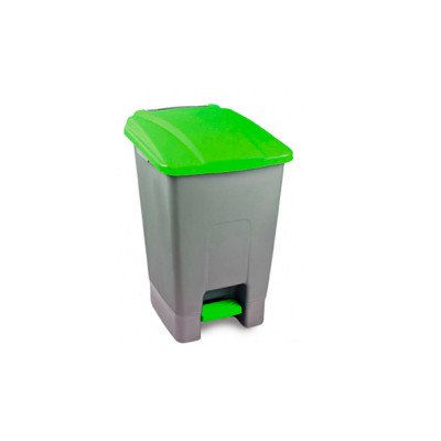 Szemetes kuka pedálos műanyag 100 literes szelektív zöld tetővel UP229Z Szemetes kuka pedálos műanyag 100 literes szelektív zöld tetővel UP229Z