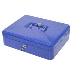 Pénzkazetta fém 300x90x240mm nagy Bluering® kék Író- irodaszer, papíráru Bluering