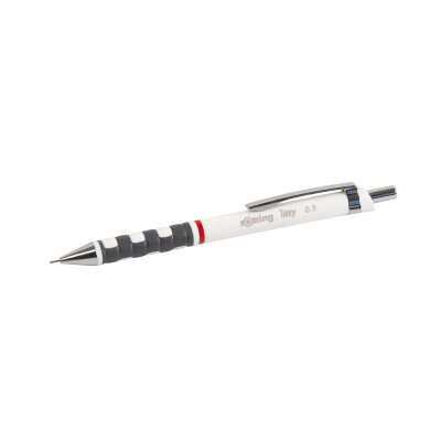Nyomósirón 0,5mm, fehér test, Rotring Tikky