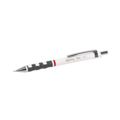 Nyomósirón 0,5mm, fehér test, Rotring Tikky
