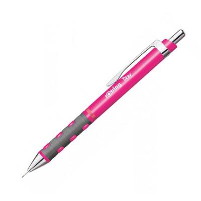 Nyomósirón 0,5mm, neon pink test, Rotring Tikky