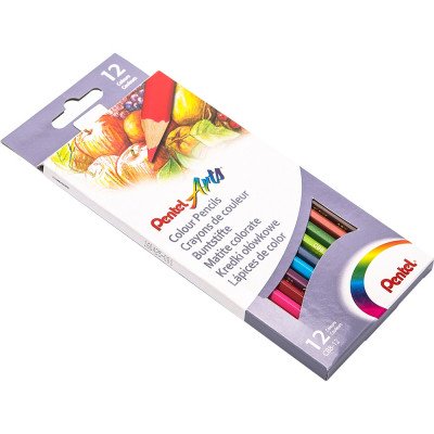 Színes ceruza készlet, hatszögletű Pentel 12 klf. szín Színes ceruza készlet, hatszögletű Pentel 12 klf. szín