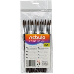 Ecset 12-es festett nyéllel 12 db/csomag, Nebulo Író- irodaszer, papíráru Nebulo