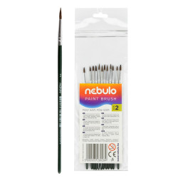 Ecset 2-es festett nyéllel 12 db/csomag, Nebulo Író- irodaszer, papíráru Nebulo