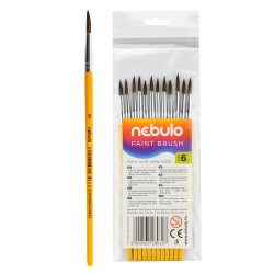 Ecset 6-os festett nyéllel 12 db/csomag, Nebulo Író- irodaszer, papíráru Nebulo