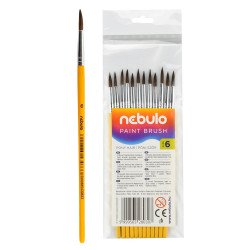 Ecset 6-os festett nyéllel 12 db/csomag, Nebulo Író- irodaszer, papíráru Nebulo