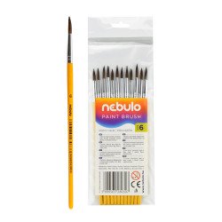 Ecset 6-os festett nyéllel 12 db/csomag, Nebulo Író- irodaszer, papíráru Nebulo