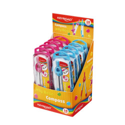 Körző ceruzás/betétes, fém Keyroad JellyBean vegyes színek Író- irodaszer, papíráru Keyroad