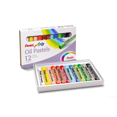 Kréta olajpasztell készlet, PHN-12U Pentel, 12 klf. szín Kréta olajpasztell készlet, PHN-12U Pentel, 12 klf. szín