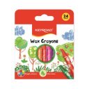 Zsírkréta készlet 8x90 mm 24 db/bliszter Keyroad Wax Crayon vegyes színek
