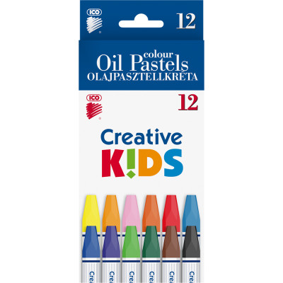 Olajpasztell kréta készlet, ICO Creative Kids 12klf. szín Olajpasztell kréta készlet, ICO Creative Kids 12klf. szín