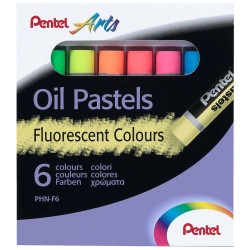 Kréta olajpasztell készlet, PHN-F6 Pentel, 6 klf., fluoreszkáló Író- irodaszer, papíráru Pentel
