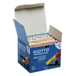 Táblakréta kerek pormentes Giotto RoberColor 100 db/doboz, vegyes színek Író- irodaszer, papíráru Giotto