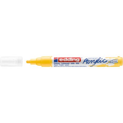 Akril marker 2-3mm, Edding 5100 citromsárga Akril marker 2-3mm, Edding 5100 citromsárga