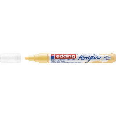 Akril marker 2-3mm, Edding 5100 pasztell sárga Akril marker 2-3mm, Edding 5100 pasztell sárga
