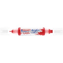 Akril marker 2-3mm, és 5-10mm, 3D kétvégű Edding 5400 piros Író- irodaszer, papíráru EDDING