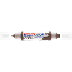 Akril marker 2-3mm, és 5-10mm, 3D kétvégű Edding 5400 barna Író- irodaszer, papíráru EDDING