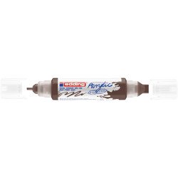 Akril marker 2-3mm, és 5-10mm, 3D kétvégű Edding 5400 barna Író- irodaszer, papíráru EDDING