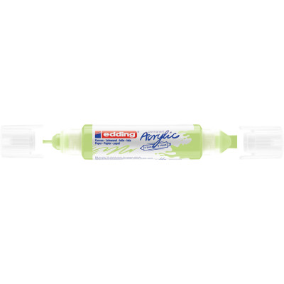 Akril marker 2-3mm, és 5-10mm, 3D kétvégű Edding 5400 pasztellzöld Akril marker 2-3mm, és 5-10mm, 3D kétvégű Edding 5400 pasztellzöld