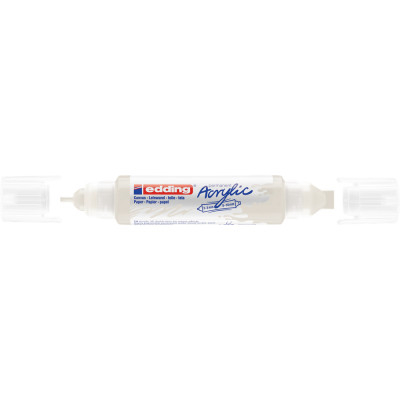 Akril marker 2-3mm, és 5-10mm, 3D kétvégű Edding 5400 fehér Akril marker 2-3mm, és 5-10mm, 3D kétvégű Edding 5400 fehér