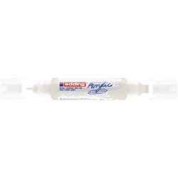 Akril marker 2-3mm, és 5-10mm, 3D kétvégű Edding 5400 fehér Író- irodaszer, papíráru EDDING