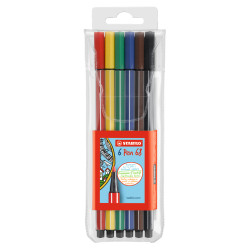 Rostirón, filctoll 1mm, M STABILO Pen 68, 6 klf. szín Író- irodaszer, papíráru Stabilo