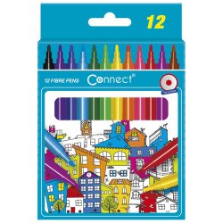 Rostirón, filctoll készlet, Connect kerek test, 12 klf. szín Író- irodaszer, papíráru Connect