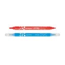 Rostirón, filctoll készlet 2 mm/4 mm kétvégű 12 db/bliszter Keyroad Duo Tip vegyes színek
