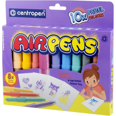 Filctoll fújós készlet Centropen AIRPENS 1500 pasztell 10 klf. szín Filctoll fújós készlet Centropen AIRPENS 1500 pasztell 10 klf. szín