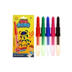 Filctoll fújós készlet Centropen AIRPENS 1500 Bright 5 klf. szín Író- irodaszer, papíráru Centropen
